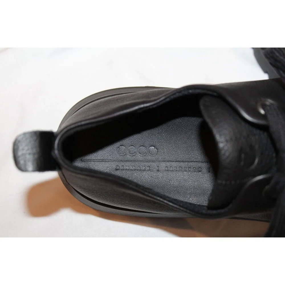 Ecco Nouvelle Shoes Men's Black Low Top Comfort Sneakers US 8-8.5‎ NIB